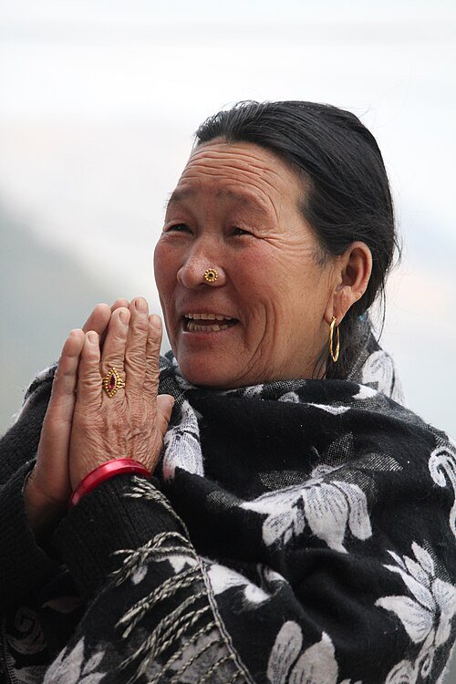 Namaste: respectful greeting