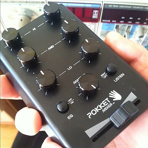 Mixer channel EQ: Hi/Mid/Lo + fader
